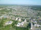 г. Колпашево Томской области - вид с ветолета.