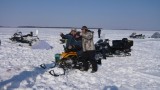 Снегоход Irbis DingoT-125 дошел без проблем до озера Белое по таежной местности и болотам